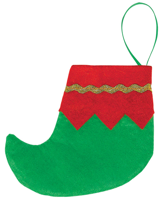 Mini Elf Shoe Christmas Stockings | 6 ct