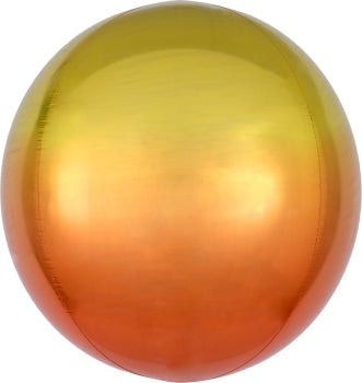 Yellow/Orange Ombre Orbz Balloon 15" | 1ct