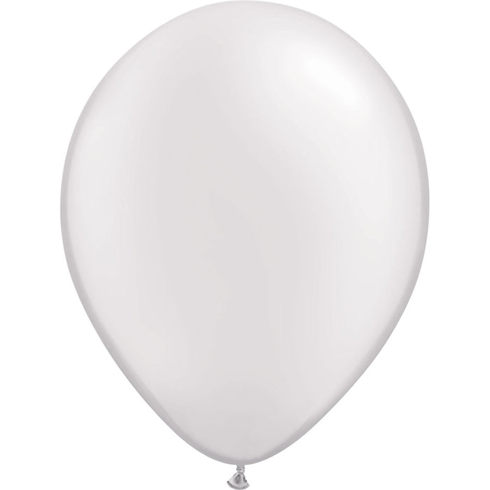 Pearl White, Latex Balloon With Helium and Hi-Float 11'' | 1 ct