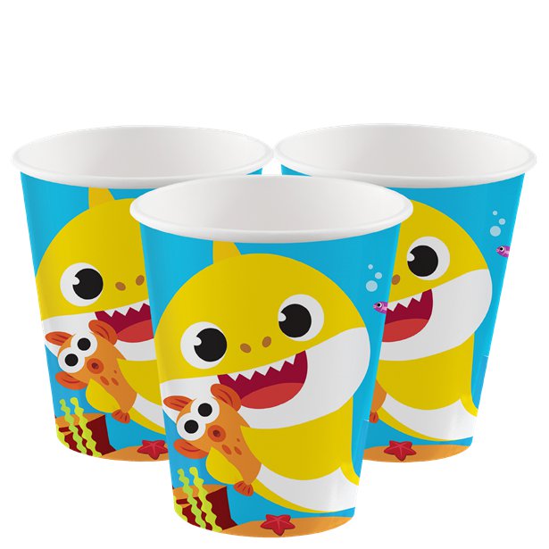 Baby Shark Paper Cups 9oz | 8ct