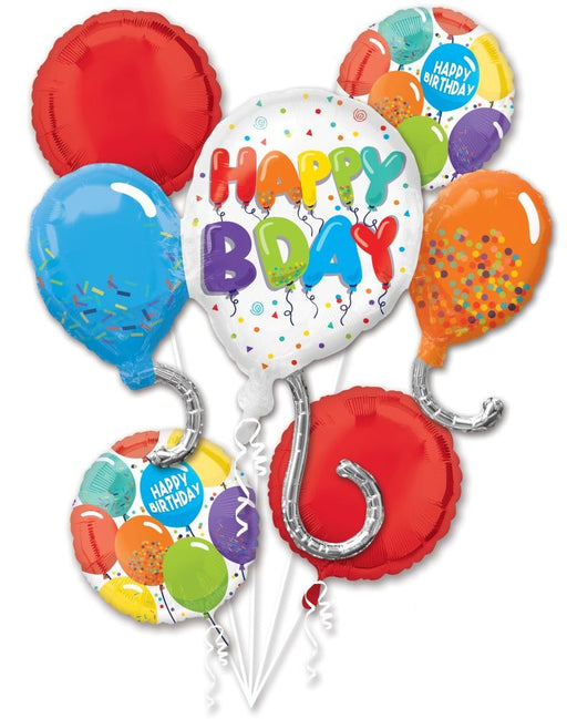 5 Piece Birthday Celebration Balloon Boquet