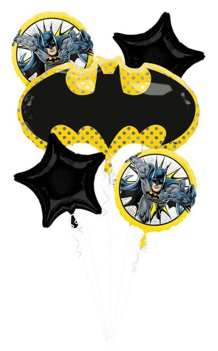 Batman Mylar Balloon Bouquet | 5 pcs