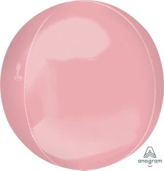 Pastel Pink Orbz Balloon 15" | 1ct