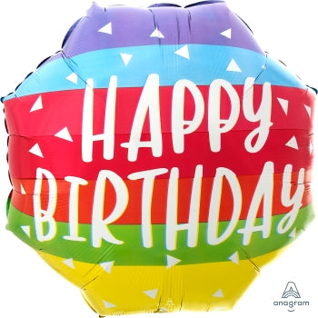 Bright Bold Birthday Supeshape Mylar Balloon 22" | 1ct