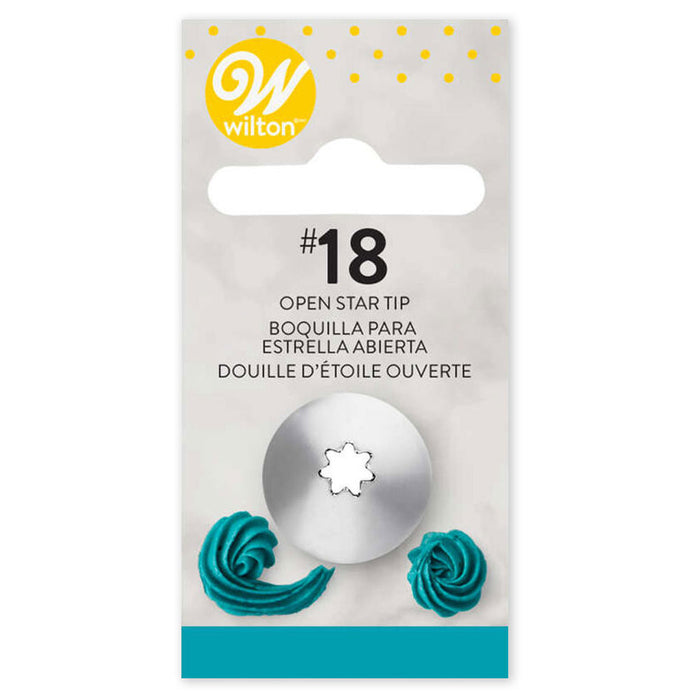 #18 Open Star Decorating Tip | 1ct