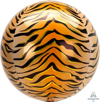 Tiger Print Orbz Balloon 15" | 1ct
