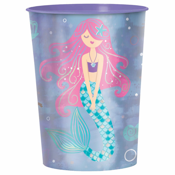 Shimmering Mermaids Plastic Favor Cup, 16oz | 1ct