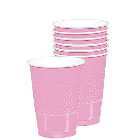 New Pink 16 oz. Plastic Cups | 20ct