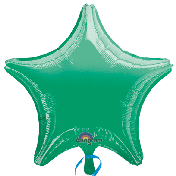 Green Star 18" Mylar Balloon | 1ct.
