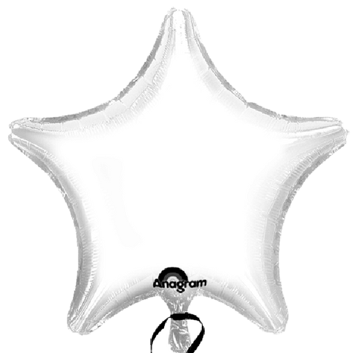 White Star 18" Mylar Balloon | 1ct.
