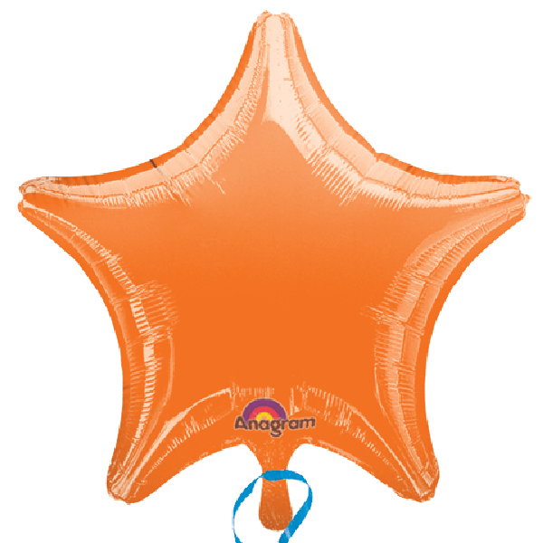 Orange Star 18" Mylar Balloon | 1ct.