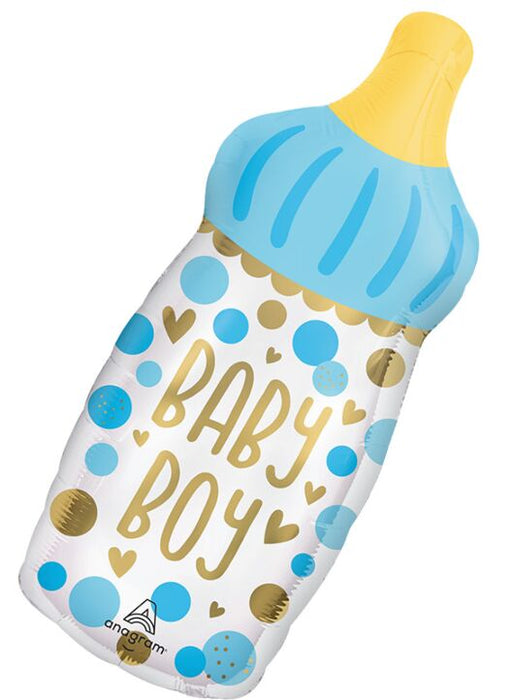 Baby Boy Bottle Supershape Mylar Balloon 31" | 1ct