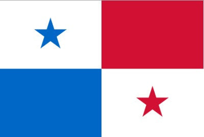 Panama Flag with Stick | 4" x 6"