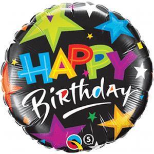 Happy Birthday Brilliant Star Mylar Balloon 18" | 1ct
