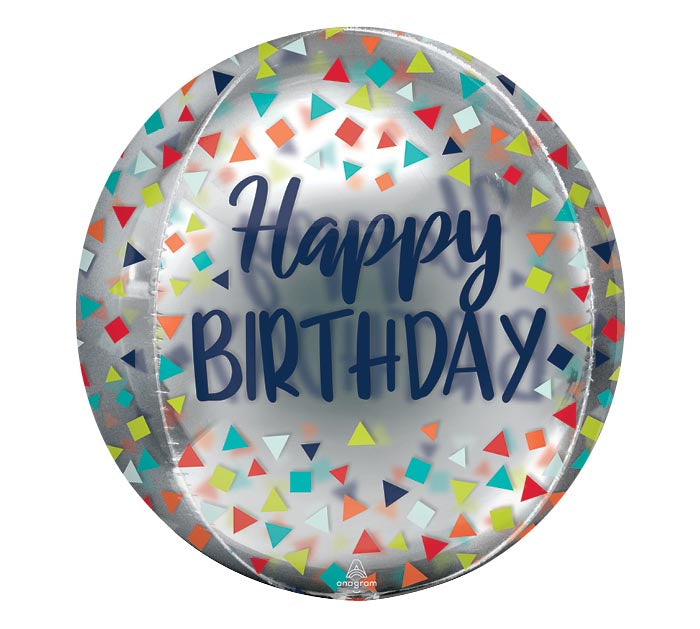 Reason To Celebrate Birthday Clear Orbz Balloon 15" | 1ct