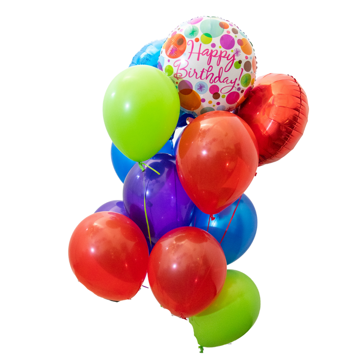 Happy Birthday Polka Dot Basic Bouquet
