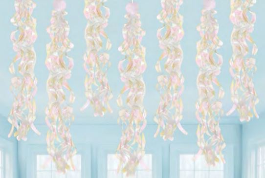 Luminous Birthday Hanging Swirl Decoration | 10pcs