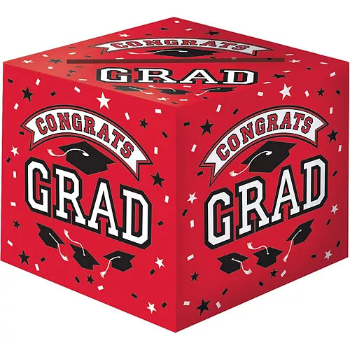 Graduation Red Card Holder Box  