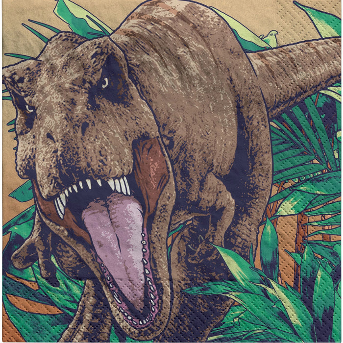 Jurassic World Into The Wild Lunch Napkins | 16ct