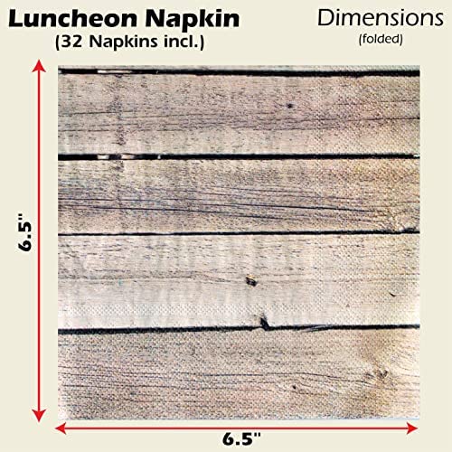 Cut Timber Luncheon Napkins 16pk  | 1ct
