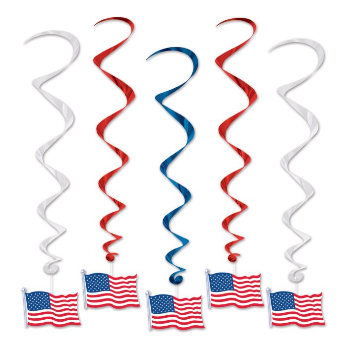 American Flag Whirls 3" | 1ct