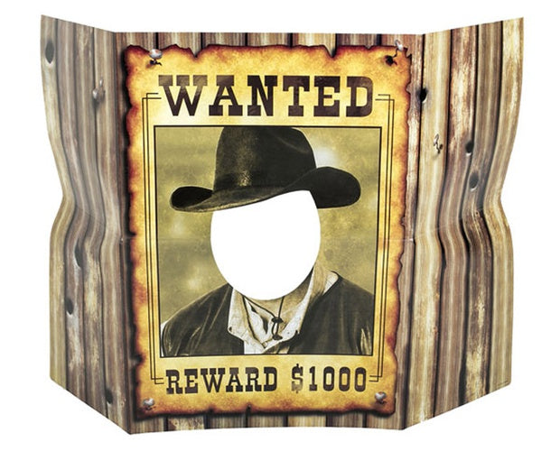 Western Wanted Poster Photo Prop | 1ct