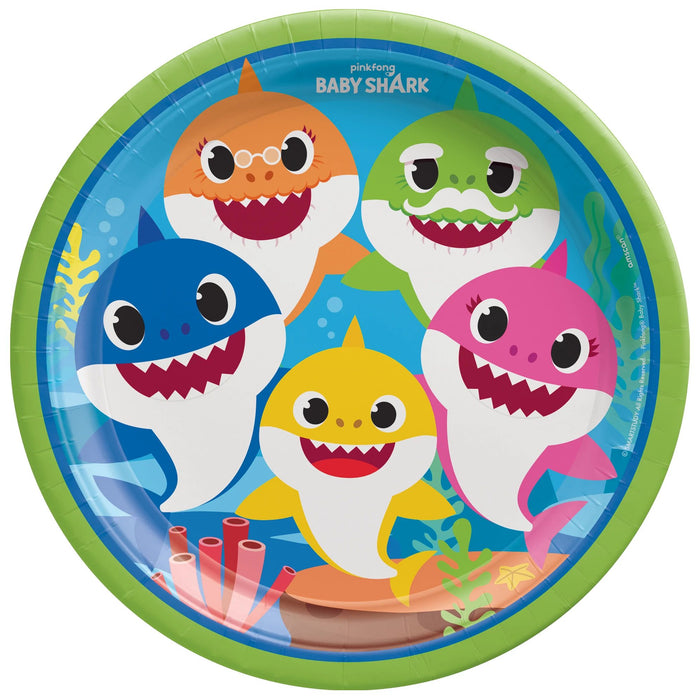 Baby Shark Lunch Plates 9" | 8ct