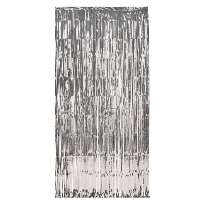 Silver Metallic Gleam 'N Curtain 3' x 8' | 1 ct