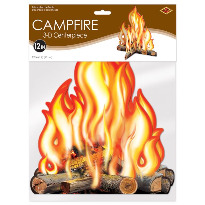Campfire 3D Centerpiece 12" | 1ct
