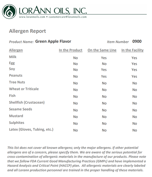 LorAnn Green Apple Flavor 1 dram | 2ct