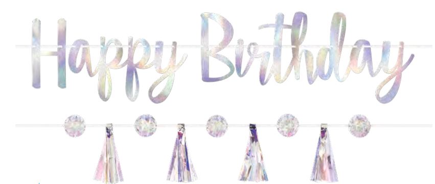 Luminous Birthday Foil Banner Kit | 1kit