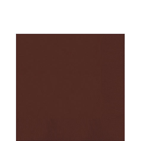 Chocolate Brown Lunch Napkins | 50ct