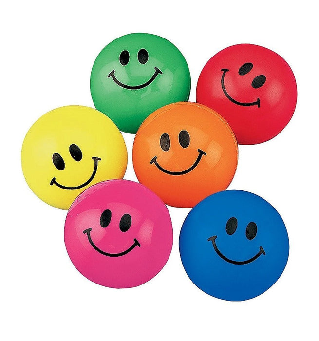 Smiley Face Bouncy Balls | 48ct
