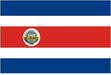 Costa Rica Flag with Stick | 4" x 6"
