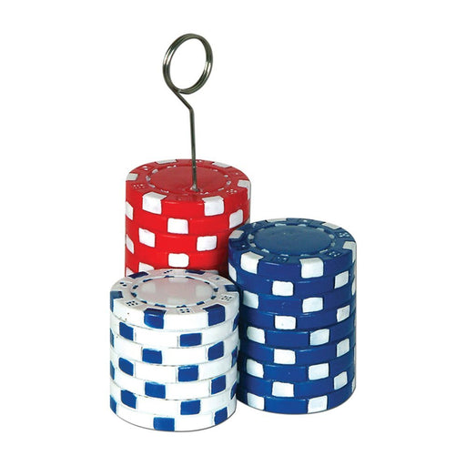 Poker Chips Photo or Balloon Holder