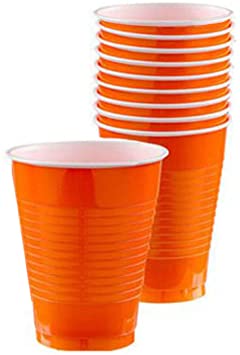 Orange Peel 18oz Plastic Cups | 50ct