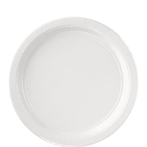 White Paper Lunch Plates 20ct
