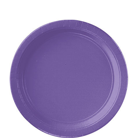 Purple Extra Sturdy Paper Lunch Plates, 8.5in, 20ct | Party Supplies