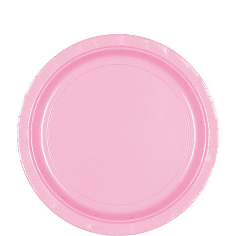 New Pink 9'' Paper Plates | 20ct