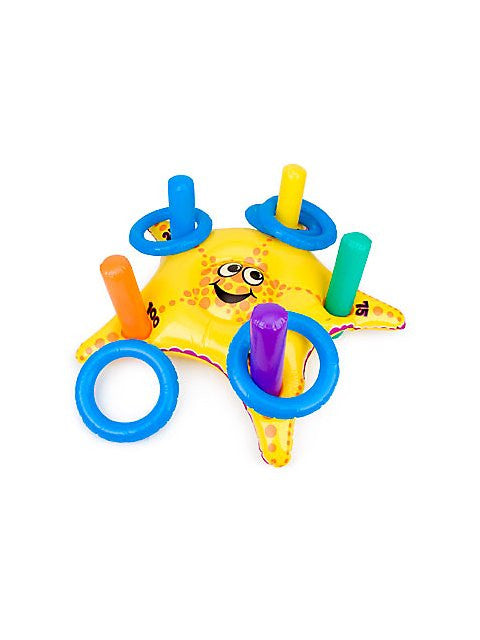 Starfish Inflatable Ring Toss Game |1 set of inflatable starfish, 5 rings, and 5 posts.
