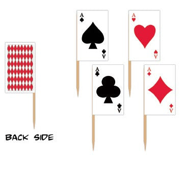 Playing Card Picks | 50ct | 2.5"