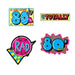Awesome 80s Cutout Pack | 4ct | 16"