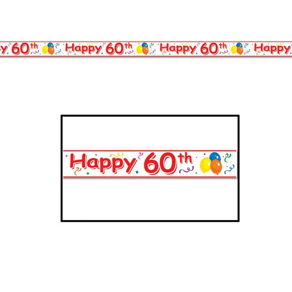 Happy 60th Birthday Party Tape | 1 ct