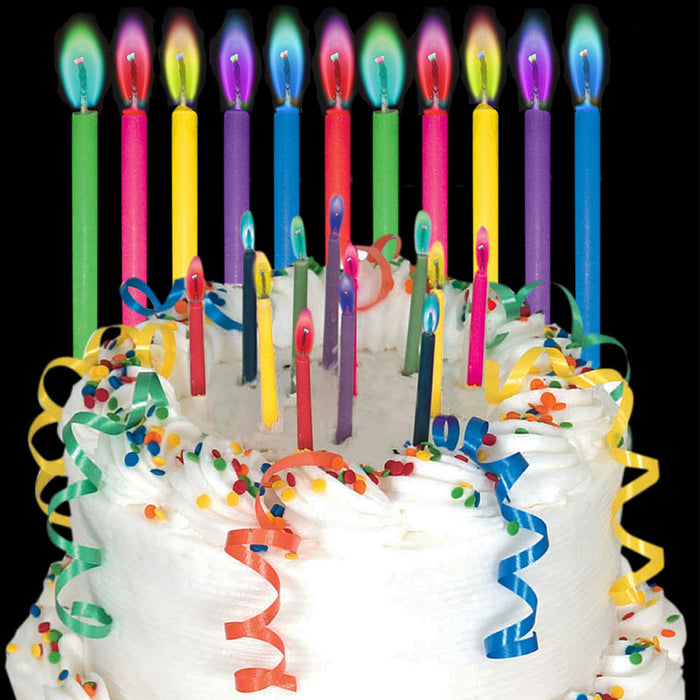 Colorflame Birthday Candles | 12ct