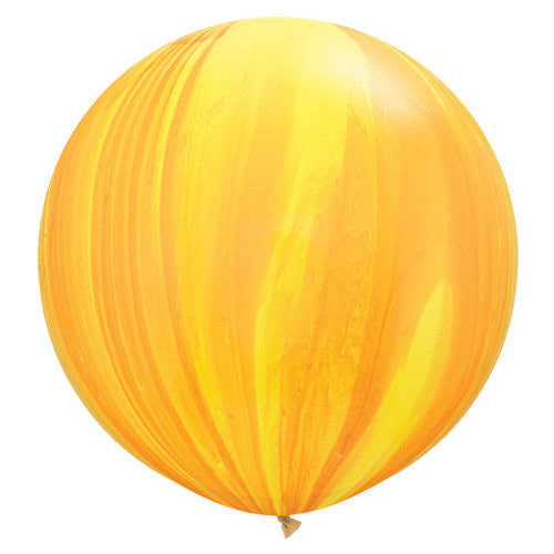 Yellow/Orange Agate Latex Balloons | 36"