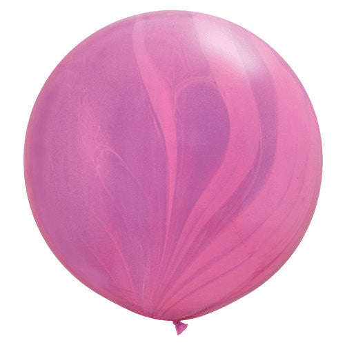Pink/Violet Agate Latex Balloons, 36" | 2 ct