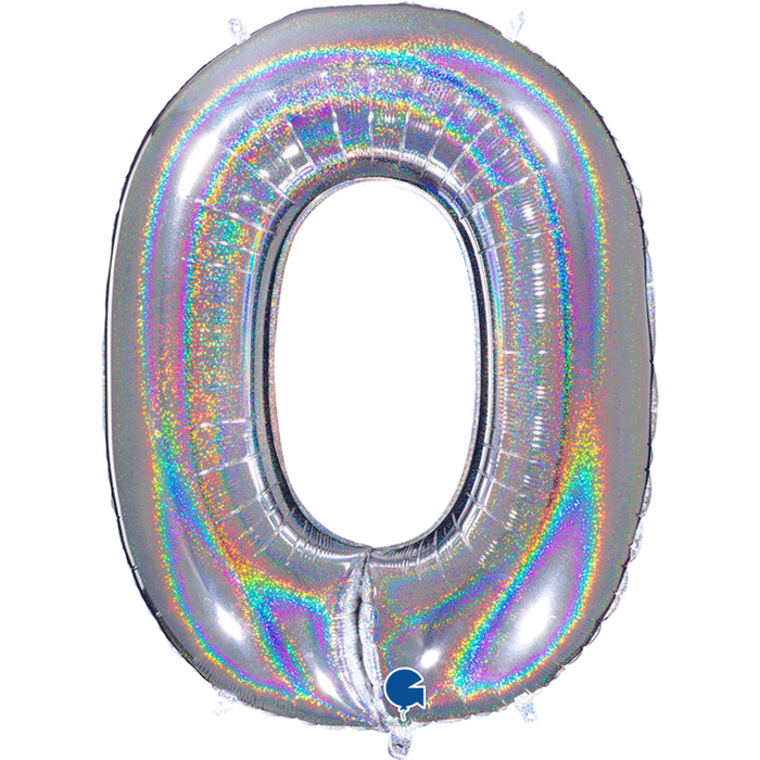 Holographic Jumbo Number Balloons 34"