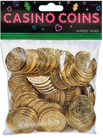 Gold Casino Coins | 144ct
