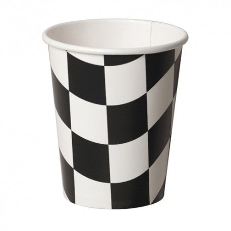 Checkered Flag Paper Cups, 9 oz. | 8 ct