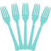 Robin's Egg Blue Plastic Forks | 20ct